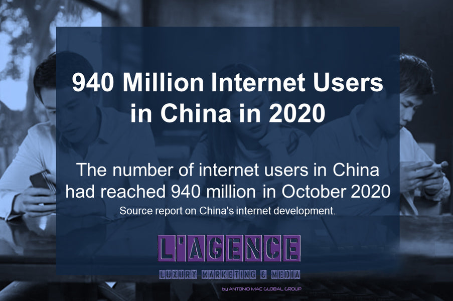 THE NUMBER OF INTERNET USERS IN CHINA HAS REACHED 940 MILLION IN OCTOBER 2020